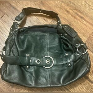 Black Leather Shoulder Bag
